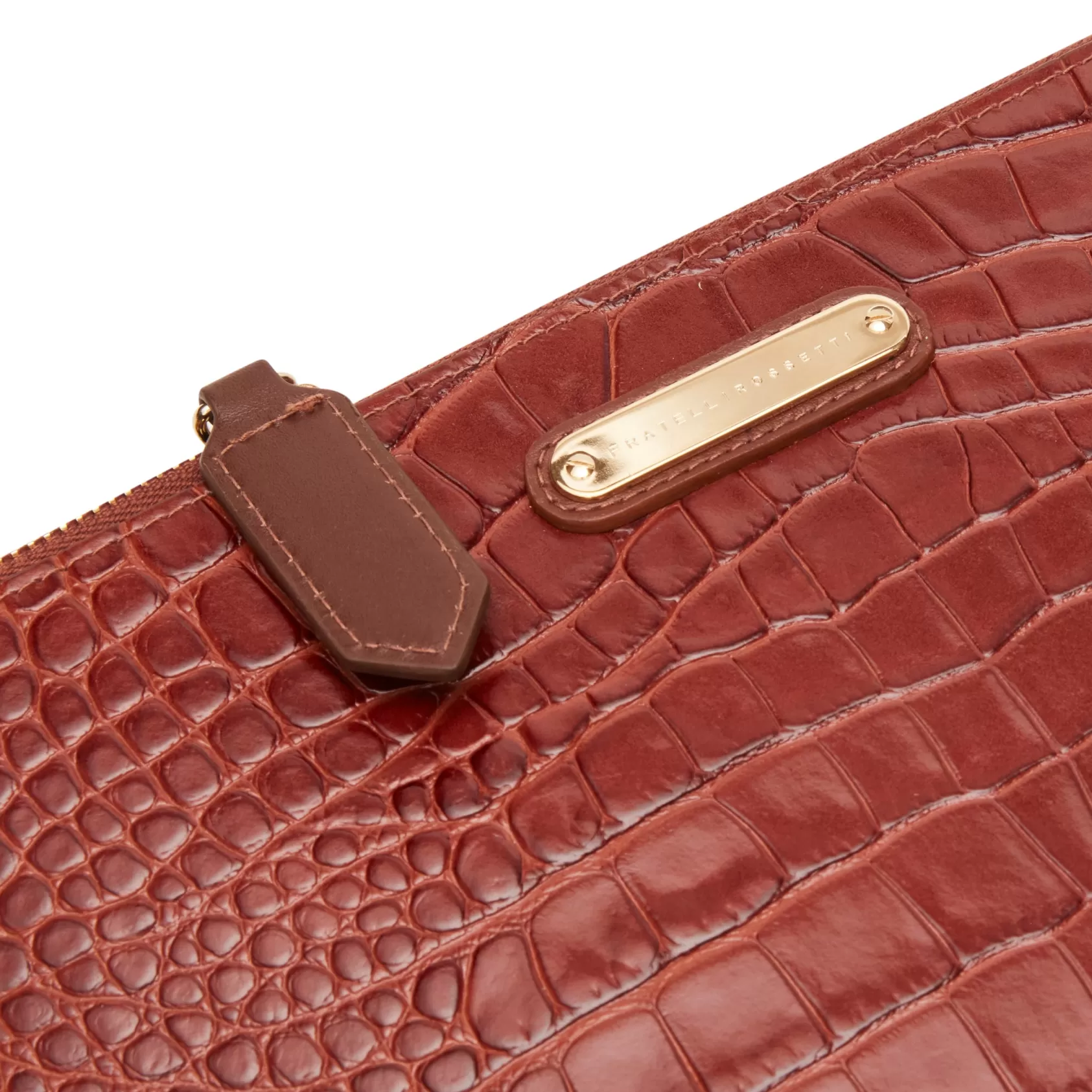 Fratelli Rossetti Bustina donna in pelle colore cognac- Flash Sale
