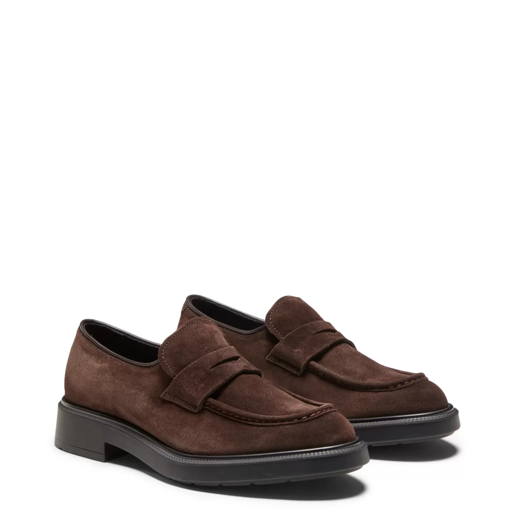 Fratelli Rossetti Women's cocoa brown suede loafer | Discount