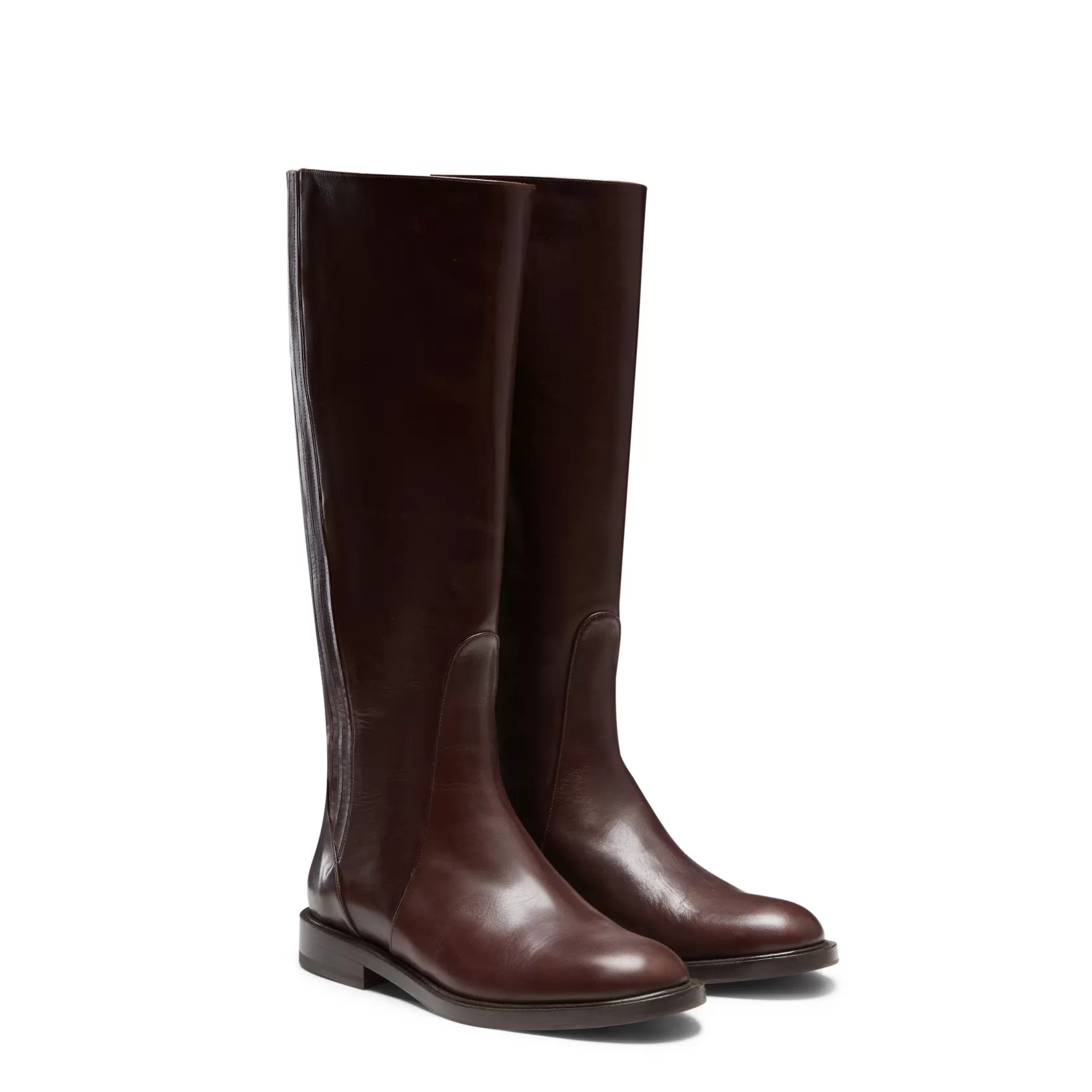 Fratelli Rossetti Women's mahogany leather boot | Mogano Fashion